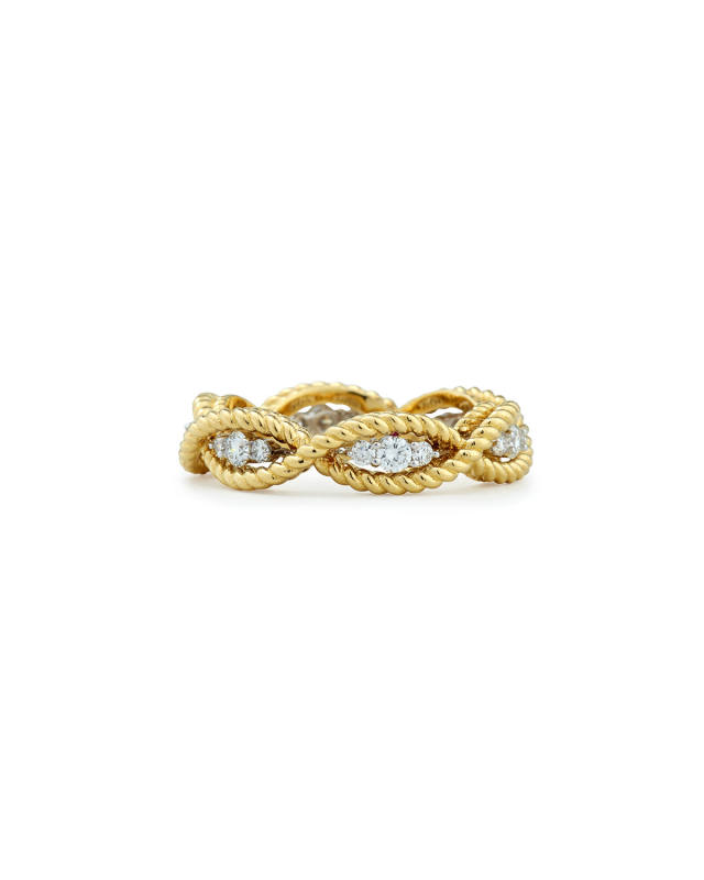 18K Gold Barocco Diamond Ring